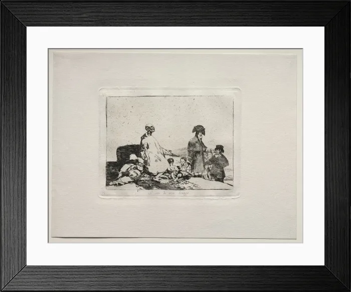 Framed Print : The Horrors of War: Perhaps They are of Another Breed. Creator: Francisco de Goya (Spanish Framed Print : The Horrors of War: Perhaps They are of Another Breed. Creator: Francisco de Goya (Spanish