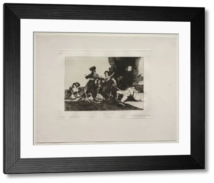 Framed Print : The Horrors of War: There Isnt Time Now. Creator: Francisco de Goya (Spanish, 1746-1828) Framed Print : The Horrors of War: There Isnt Time Now. Creator: Francisco de Goya (Spanish, 1746-1828)