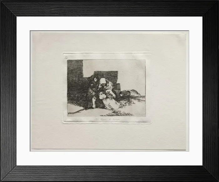 Framed Print : The Horrors of War: They Do Not Arrive In Time. Creator: Francisco de Goya (Spanish, 1746-1828) Framed Print : The Horrors of War: They Do Not Arrive In Time. Creator: Francisco de Goya (Spanish, 1746-1828)