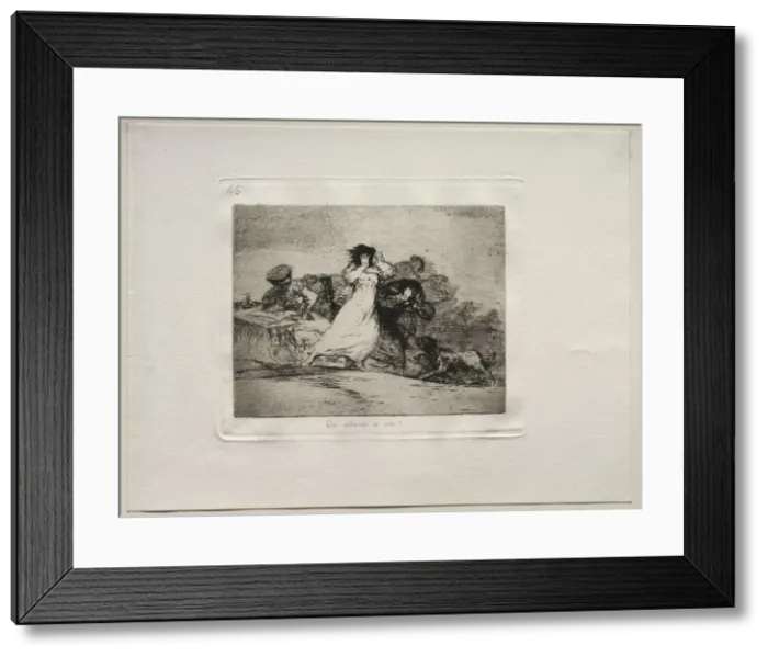 Framed Print : The Horrors of War: What is this Hubbub?. Creator: Francisco de Goya (Spanish, 1746-1828) Framed Print : The Horrors of War: What is this Hubbub?. Creator: Francisco de Goya (Spanish, 1746-1828)