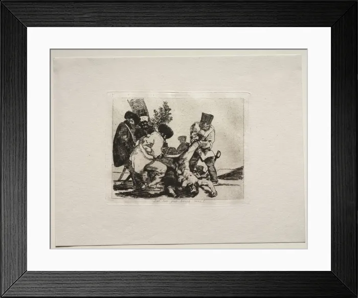Framed Print : The Horrors of War: What More Can Be Done?. Creator: Francisco de Goya (Spanish, 1746-1828) Framed Print : The Horrors of War: What More Can Be Done?. Creator: Francisco de Goya (Spanish, 1746-1828)