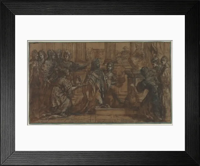 Framed Print : The Idolatry of Solomon, 1622-1623. Creator: Pietro da Cortona (Italian, 1596-1669) Framed Print : The Idolatry of Solomon, 1622-1623. Creator: Pietro da Cortona (Italian, 1596-1669)
