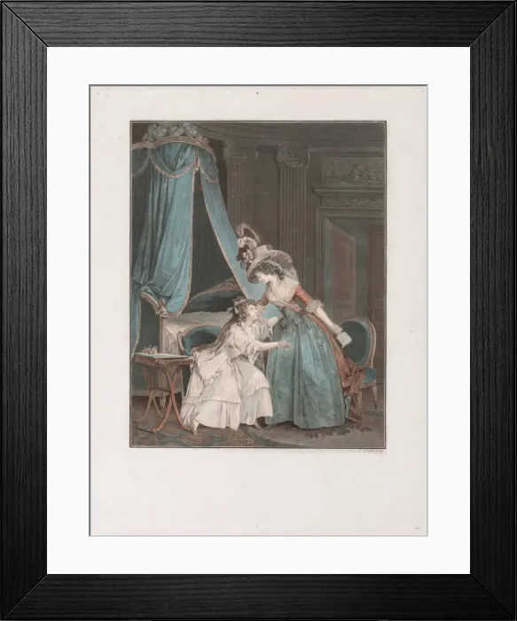Framed Print : The Indiscretion, 1788. Creator: Jean Francois Janinet (French, 1752-1814) Framed Print : The Indiscretion, 1788. Creator: Jean Francois Janinet (French, 1752-1814)