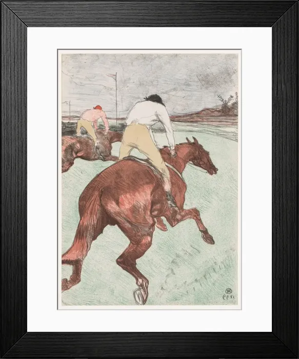 Framed Print : The Jockey, 1899. Creator: Henri de Toulouse-Lautrec (French, 1864-1901) Framed Print : The Jockey, 1899. Creator: Henri de Toulouse-Lautrec (French, 1864-1901)