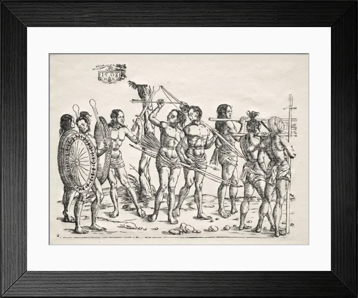 Framed Print : The King of Cochin, 1508. Creator: Hans Burgkmair (German, 1473-1531) Framed Print : The King of Cochin, 1508. Creator: Hans Burgkmair (German, 1473-1531)