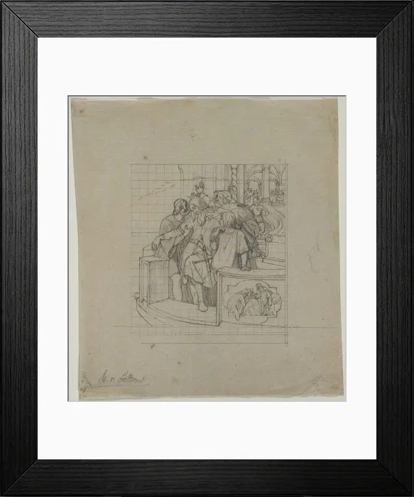 Framed Print : The King of Thule, second or third quarter 1800s. Creator: Moritz von Schwind (German, 1804-1871) Framed Print : The King of Thule, second or third quarter 1800s. Creator: Moritz von Schwind (German, 1804-1871)