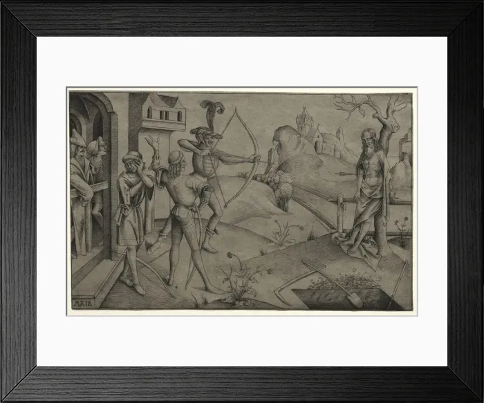 Framed Print : The Kings Sons Shooting at their Dead Fathers Body, 1495-1504 Framed Print : The Kings Sons Shooting at their Dead Fathers Body, 1495-1504