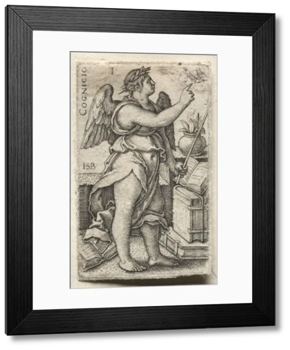Framed Print : The Knowledge of God and the Seven Cardinal Virtues. Creator: Hans Sebald Beham (German Framed Print : The Knowledge of God and the Seven Cardinal Virtues. Creator: Hans Sebald Beham (German