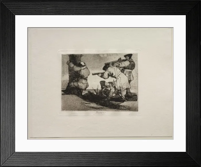 Framed Print : The Horrors of War: Barbarians!. Creator: Francisco de Goya (Spanish, 1746-1828) Framed Print : The Horrors of War: Barbarians!. Creator: Francisco de Goya (Spanish, 1746-1828)