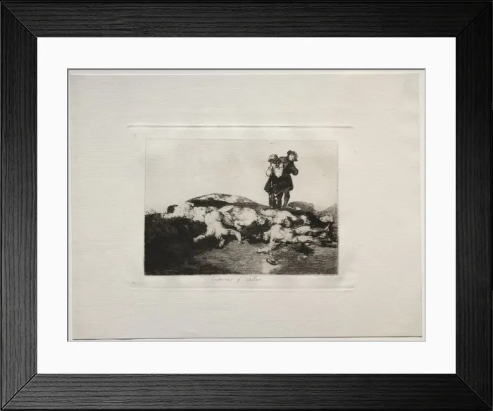 Framed Print : The Horrors of War: Bury Them and Keep Quiet. Creator: Francisco de Goya (Spanish, 1746-1828) Framed Print : The Horrors of War: Bury Them and Keep Quiet. Creator: Francisco de Goya (Spanish, 1746-1828)