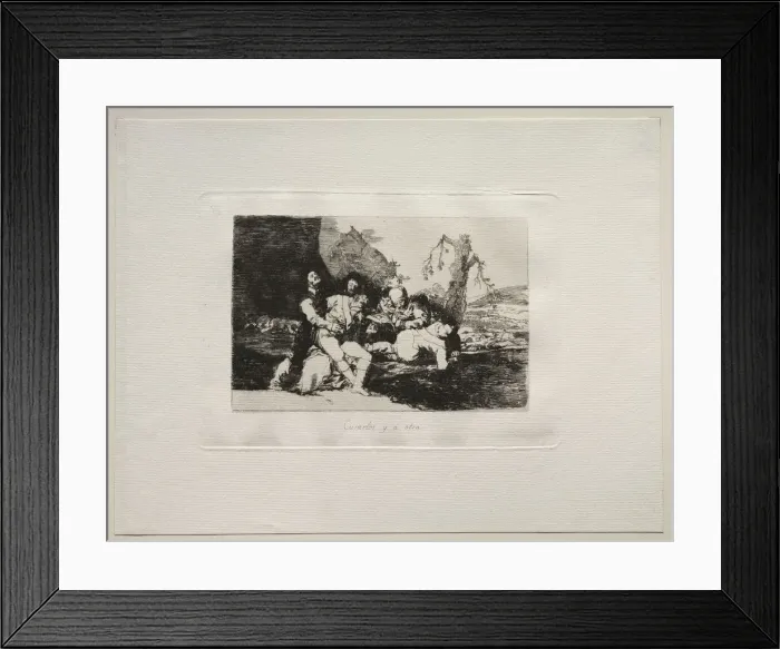 Framed Print : The Horrors of War: Get them Well and On to the Next. Creator: Francisco de Goya (Spanish Framed Print : The Horrors of War: Get them Well and On to the Next. Creator: Francisco de Goya (Spanish