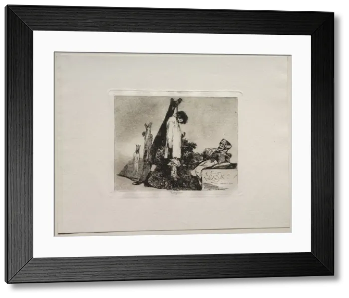 Framed Print : The Horrors of War: Not ( In This Case) Either. Creator: Francisco de Goya (Spanish, 1746-1828) Framed Print : The Horrors of War: Not ( In This Case) Either. Creator: Francisco de Goya (Spanish, 1746-1828)
