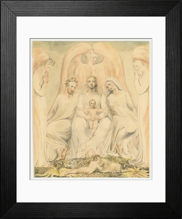 Framed Print : The Holy Family (also known as Christ in the Lap of Truth), c. 1805. Creator: William Blake Framed Print : The Holy Family (also known as Christ in the Lap of Truth), c. 1805. Creator: William Blake