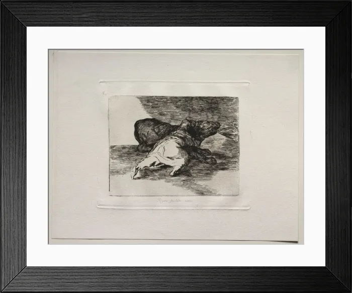 Framed Print : The Horrors of War: He Gets Something Out of It Creator: Francisco de Goya (Spanish, 1746-1828) Framed Print : The Horrors of War: He Gets Something Out of It Creator: Francisco de Goya (Spanish, 1746-1828)