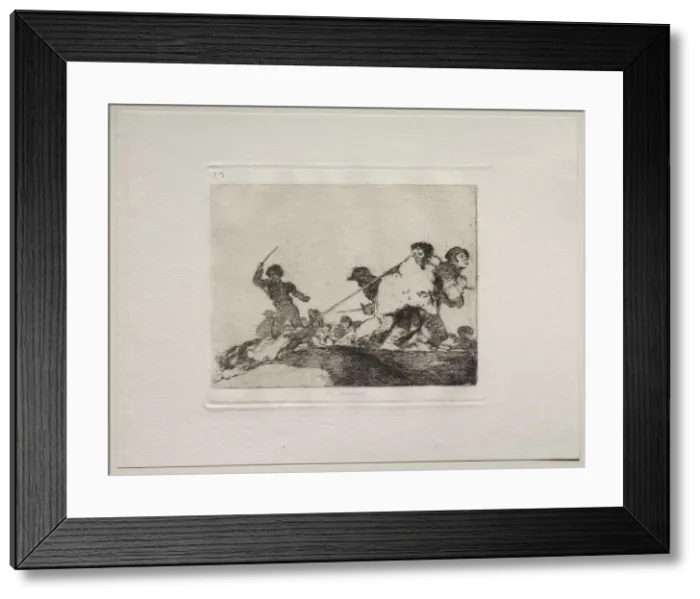 Framed Print : The Horrors of War: He Deserved It. Creator: Francisco de Goya (Spanish, 1746-1828) Framed Print : The Horrors of War: He Deserved It. Creator: Francisco de Goya (Spanish, 1746-1828)