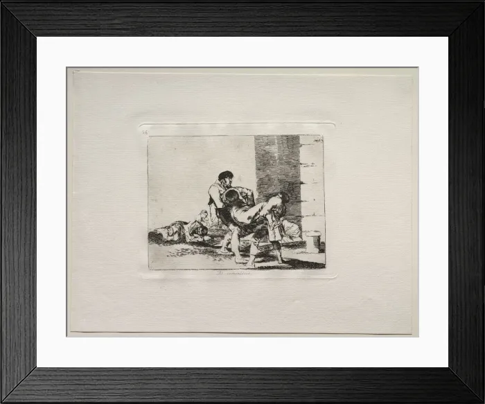 Framed Print : The Horrors of War: To The Cemetery. Creator: Francisco de Goya (Spanish, 1746-1828) Framed Print : The Horrors of War: To The Cemetery. Creator: Francisco de Goya (Spanish, 1746-1828)