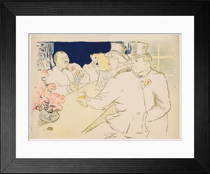 Framed Print : The Irish and American Bar, Rue Royale, 1896. Creator: Henri de Toulouse-Lautrec (French Framed Print : The Irish and American Bar, Rue Royale, 1896. Creator: Henri de Toulouse-Lautrec (French
