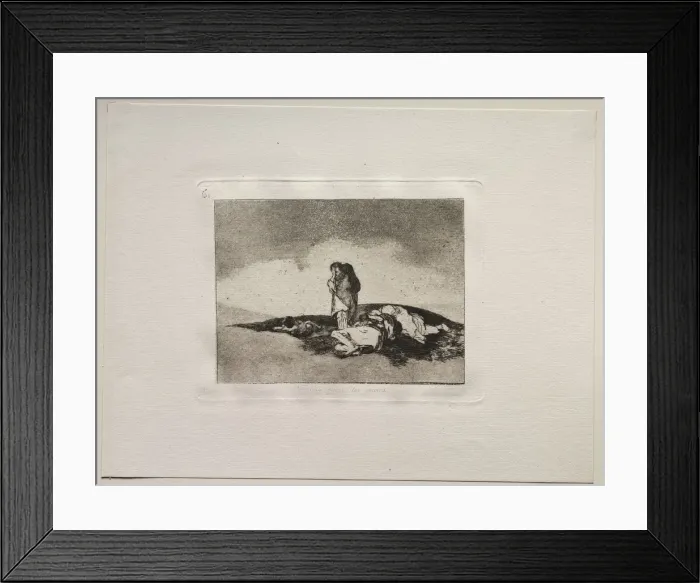 Framed Print : The Horrors of War: There is No One to Help Them. Creator: Francisco de Goya (Spanish, 1746-1828) Framed Print : The Horrors of War: There is No One to Help Them. Creator: Francisco de Goya (Spanish, 1746-1828)
