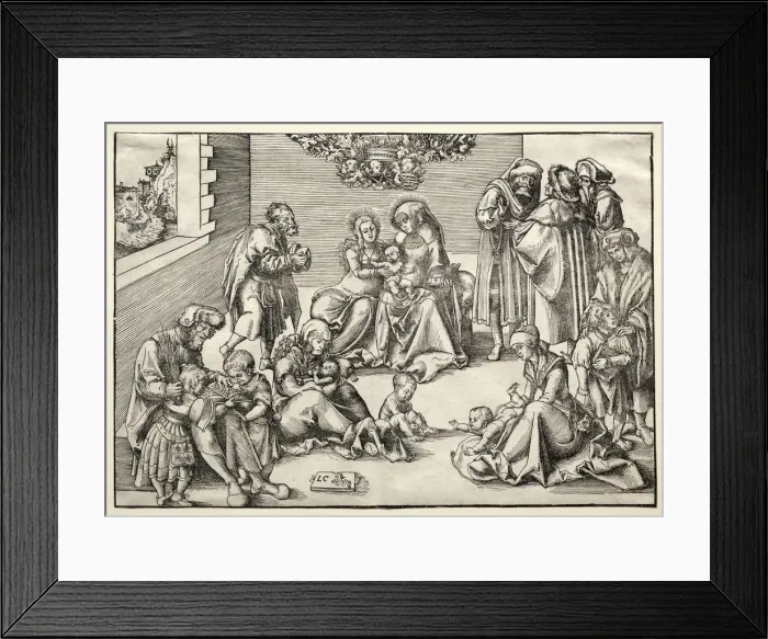 Framed Print : The Holy Family and Kindred. Creator: Lucas Cranach (German, 1472-1553)