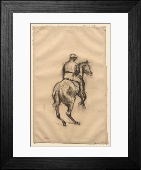 Framed Print : The Jockey, c. 1885-1900. Creator: Edgar Degas (French, 1834-1917) Framed Print : The Jockey, c. 1885-1900. Creator: Edgar Degas (French, 1834-1917)