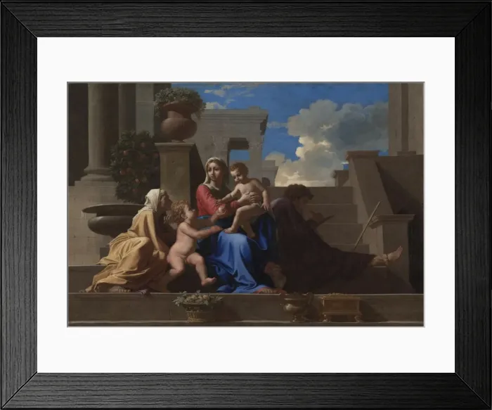 Framed Print : The Holy Family on the Steps, 1648. Creator: Nicolas Poussin (French, 1594-1665) Framed Print : The Holy Family on the Steps, 1648. Creator: Nicolas Poussin (French, 1594-1665)