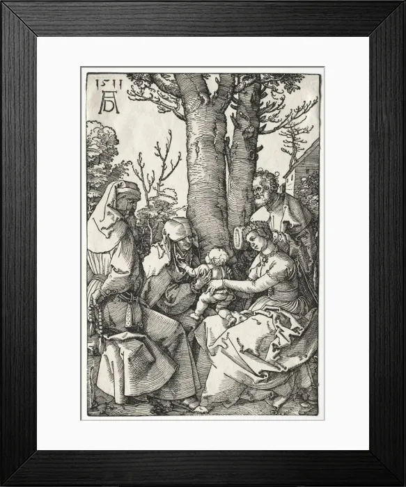 Framed Print : The Holy Family with Joachim and Anna, 1511. Creator: Albrecht Dürer (German, 1471-1528) Framed Print : The Holy Family with Joachim and Anna, 1511. Creator: Albrecht Dürer (German, 1471-1528)