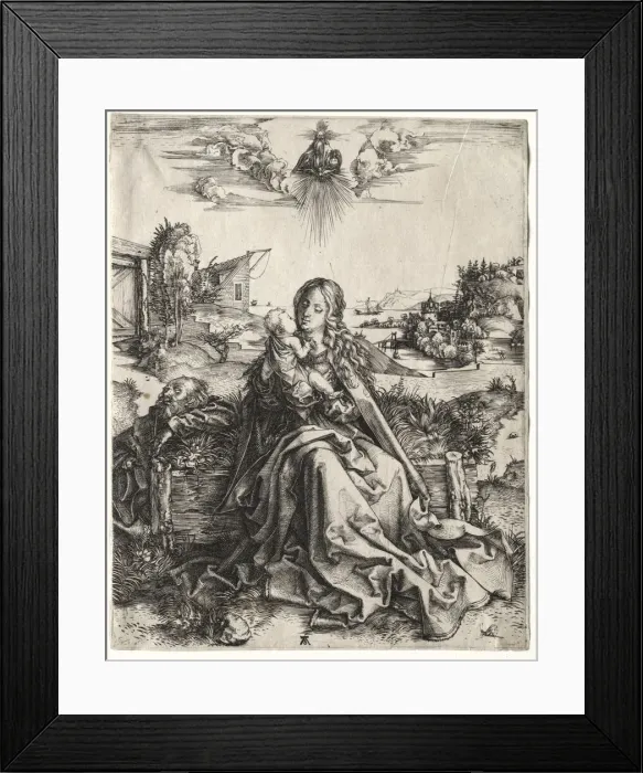 Framed Print : The Holy Family with the Butterfly. Creator: Albrecht Dürer (German, 1471-1528) Framed Print : The Holy Family with the Butterfly. Creator: Albrecht Dürer (German, 1471-1528)