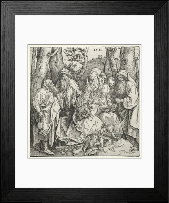 Framed Print : The Holy Family with Two Musician Angels, 1511. Creator: Albrecht Dürer (German, 1471-1528) Framed Print : The Holy Family with Two Musician Angels, 1511. Creator: Albrecht Dürer (German, 1471-1528)