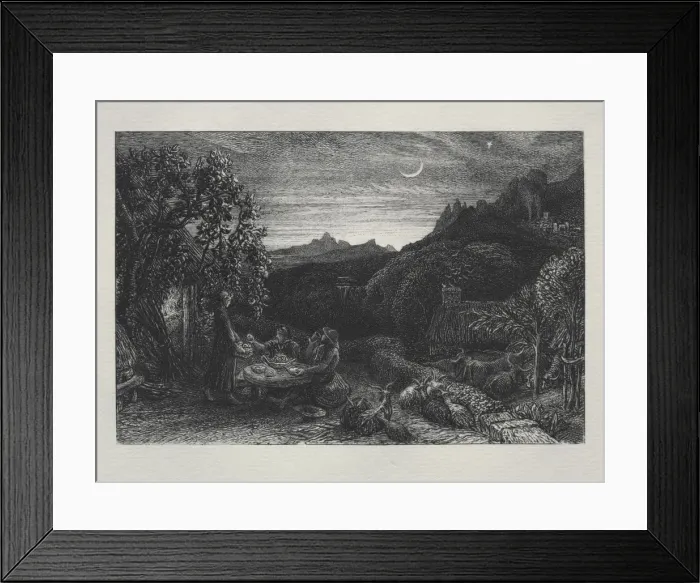 Framed Print : The Homeward Star, 1883. Creator: Samuel Palmer (British, 1805-1881) Framed Print : The Homeward Star, 1883. Creator: Samuel Palmer (British, 1805-1881)