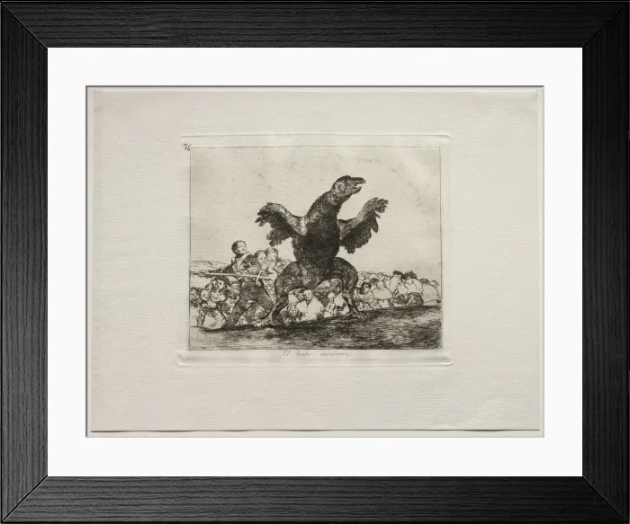 Framed Print : The Horrors of War: A Carnivorous Vulture. Creator: Francisco de Goya (Spanish, 1746-1828) Framed Print : The Horrors of War: A Carnivorous Vulture. Creator: Francisco de Goya (Spanish, 1746-1828)