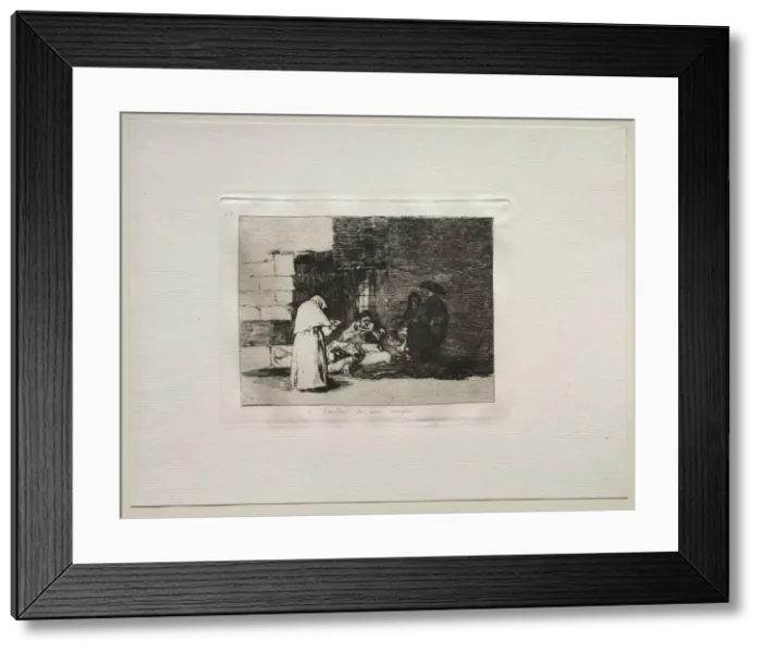 Framed Print : The Horrors of War: A Womans Charity. Creator: Francisco de Goya (Spanish, 1746-1828) Framed Print : The Horrors of War: A Womans Charity. Creator: Francisco de Goya (Spanish, 1746-1828)