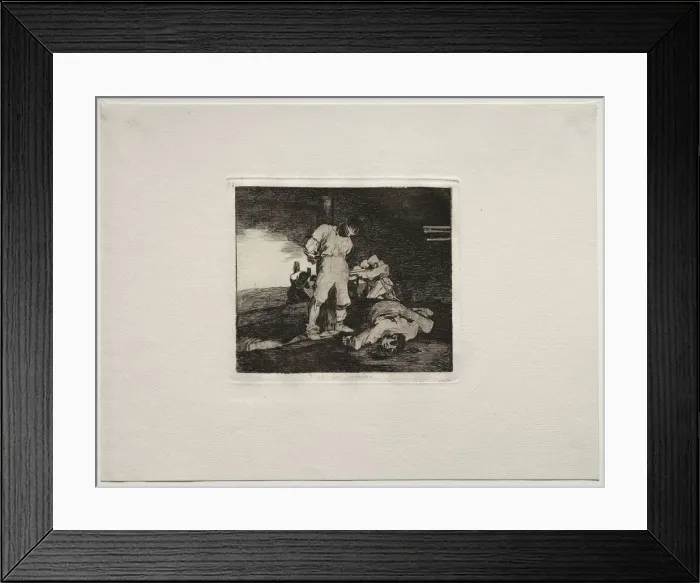 Framed Print : The Horrors of War: And Theres No Help For It. Creator: Francisco de Goya (Spanish, 1746-1828) Framed Print : The Horrors of War: And Theres No Help For It. Creator: Francisco de Goya (Spanish, 1746-1828)