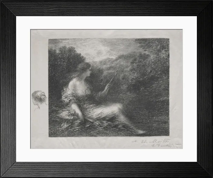 Framed Print : The Huntress, 1892. Creator: Henri Fantin-Latour (French, 1836-1904) Framed Print : The Huntress, 1892. Creator: Henri Fantin-Latour (French, 1836-1904)