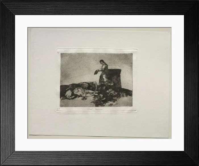 Framed Print : The Horrors of War: Cruel Tale of Woe. Creator: Francisco de Goya (Spanish, 1746-1828) Framed Print : The Horrors of War: Cruel Tale of Woe. Creator: Francisco de Goya (Spanish, 1746-1828)