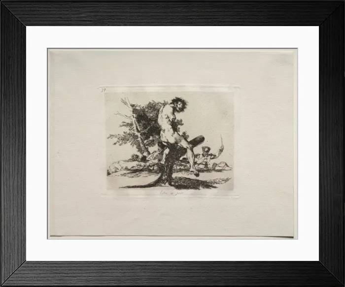 Framed Print : The Horrors of War: This Is Worse. Creator: Francisco de Goya (Spanish, 1746-1828) Framed Print : The Horrors of War: This Is Worse. Creator: Francisco de Goya (Spanish, 1746-1828)