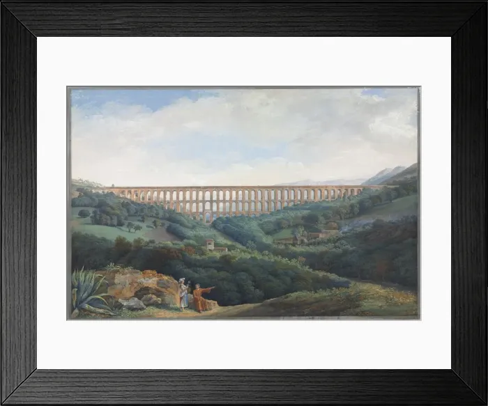 Framed Print : The Aqueducts at Caserta, 1789. Creator: Carl Ludwig Hackert (German, 1751-1798) Framed Print : The Aqueducts at Caserta, 1789. Creator: Carl Ludwig Hackert (German, 1751-1798)