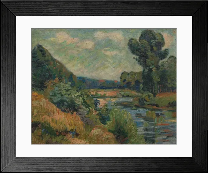 Framed Print : The Banks of the Marne at Charenton, c. 1895. Creator: Armand Guillaumin (French, 1841-1927) Framed Print : The Banks of the Marne at Charenton, c. 1895. Creator: Armand Guillaumin (French, 1841-1927)