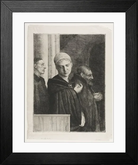 Framed Print : The Baptism. Creator: Alphonse Legros (French, 1837-1911)