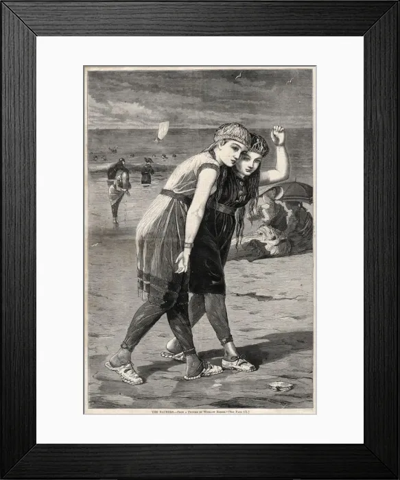 Framed Print : The Bathers, 1873. Creator: Winslow Homer (American, 1836-1910) Framed Print : The Bathers, 1873. Creator: Winslow Homer (American, 1836-1910)