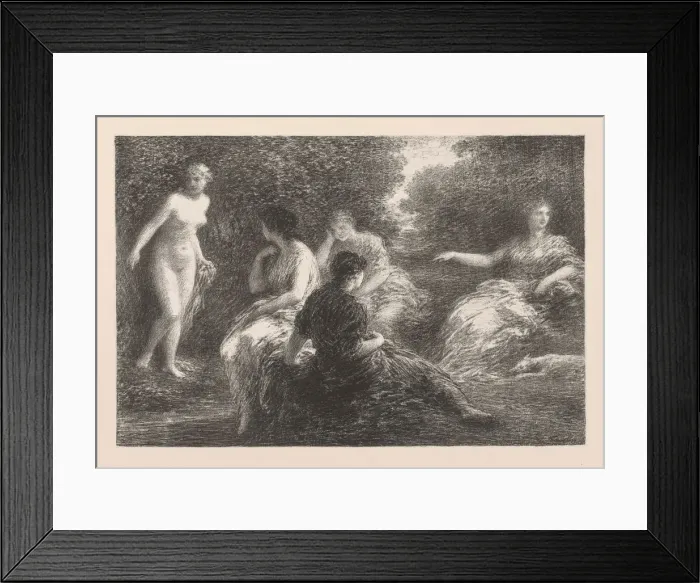 Framed Print : The Bathers, 1896. Creator: Henri Fantin-Latour (French, 1836-1904) Framed Print : The Bathers, 1896. Creator: Henri Fantin-Latour (French, 1836-1904)