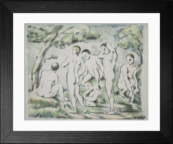 Framed Print : The Bathers, 1897. Creator: Paul Cezanne (French, 1839-1906)