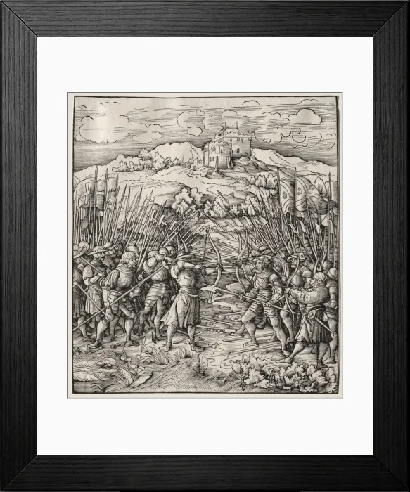 Framed Print : The Battle Against the Blue Company, 1512-1518. Creator: Leonhard Beck (German, c Framed Print : The Battle Against the Blue Company, 1512-1518. Creator: Leonhard Beck (German, c