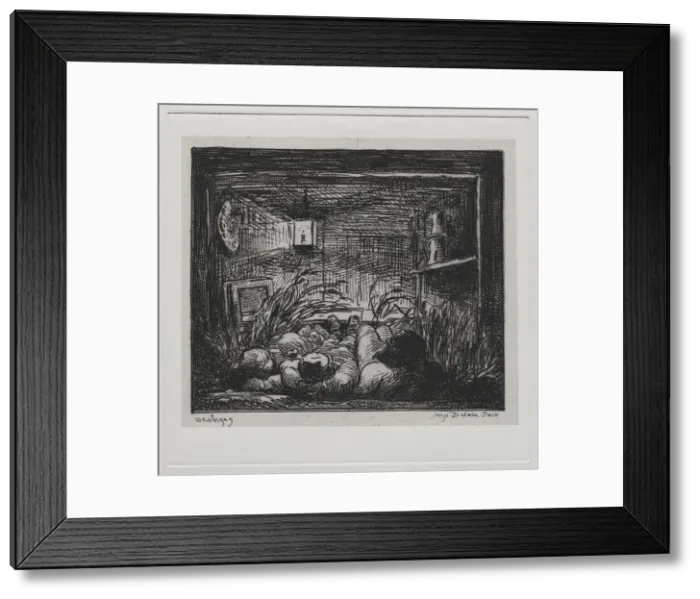 Framed Print : The Boat Trip: Bedding Down Aboard the Botin (Night on the Boat), 1861 Framed Print : The Boat Trip: Bedding Down Aboard the Botin (Night on the Boat), 1861