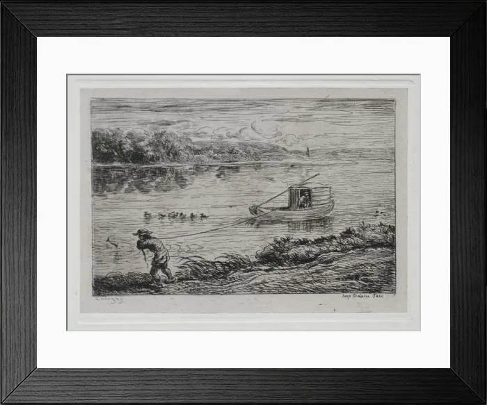 Framed Print : The Boat Trip: Cabin Boy Hauling the Tow-Rope or Hauling by Rope, 1861 Framed Print : The Boat Trip: Cabin Boy Hauling the Tow-Rope or Hauling by Rope, 1861