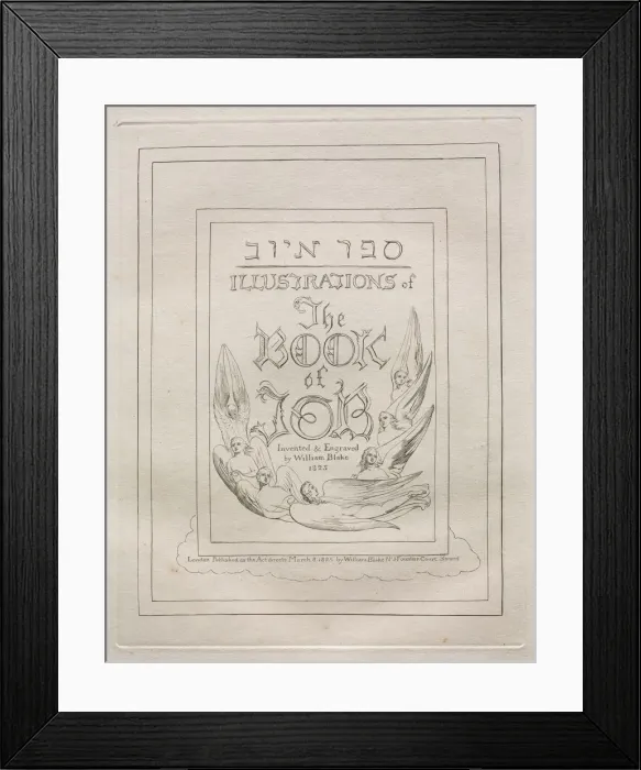 Framed Print : The Book of Job, 1825. Creator: William Blake (British, 1757-1827) Framed Print : The Book of Job, 1825. Creator: William Blake (British, 1757-1827)