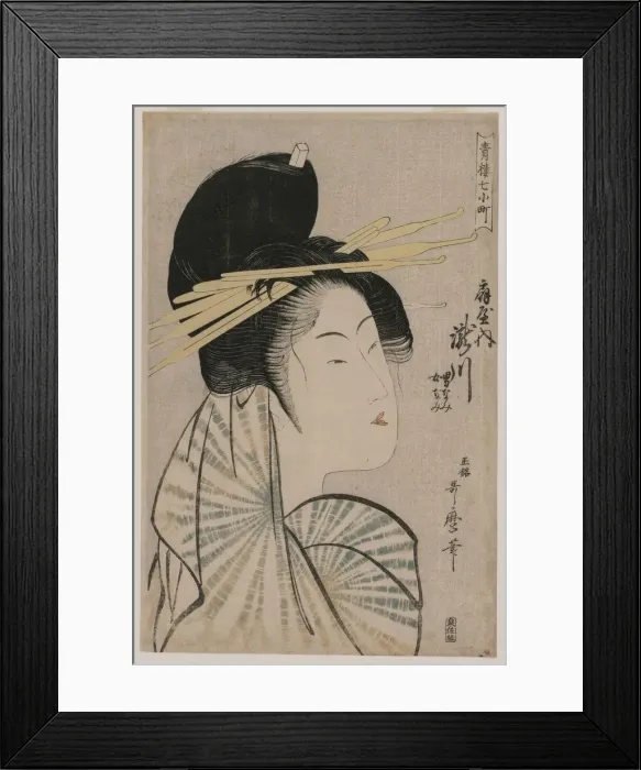 Framed Print : The Courtesan Takigawa of Ogiya... 1797 or 1798. Creator: Kitagawa Utamaro (Japanese, 1753?-1806) Framed Print : The Courtesan Takigawa of Ogiya... 1797 or 1798. Creator: Kitagawa Utamaro (Japanese, 1753?-1806)