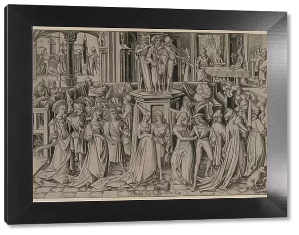 The Dance at the Court of Herod, c. 1500. Creator: Israhel van Meckenem (German, c