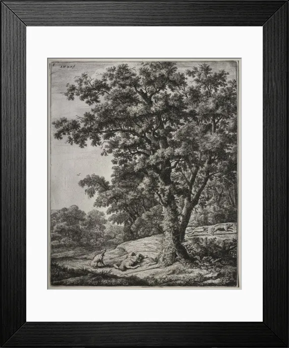 Framed Print : The Death of Adonis. Creator: Anthonie Waterloo (Dutch, 1609 / 10-1690) Framed Print : The Death of Adonis. Creator: Anthonie Waterloo (Dutch, 1609 / 10-1690)
