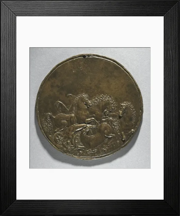 Framed Print : The Death of Hippolytus or Fall of Phaeton, 16th century. Creator: Moderno (Italian, 1467-1528) Framed Print : The Death of Hippolytus or Fall of Phaeton, 16th century. Creator: Moderno (Italian, 1467-1528)