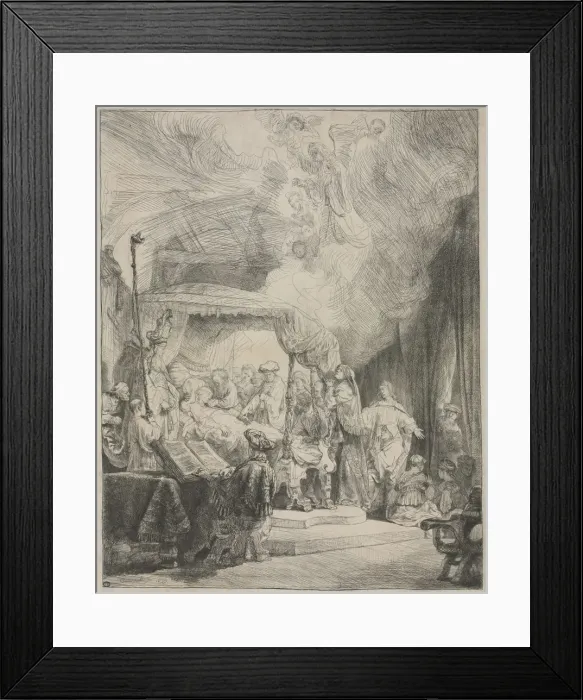 Framed Print : The Death of the Virgin, 1639. Creator: Rembrandt van Rijn (Dutch, 1606-1669) Framed Print : The Death of the Virgin, 1639. Creator: Rembrandt van Rijn (Dutch, 1606-1669)